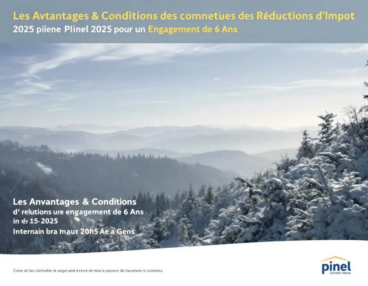 Les Avantages et Conditions des Réductions d'Impôt Pinel 2025 pour un Engagement de 6 Ans