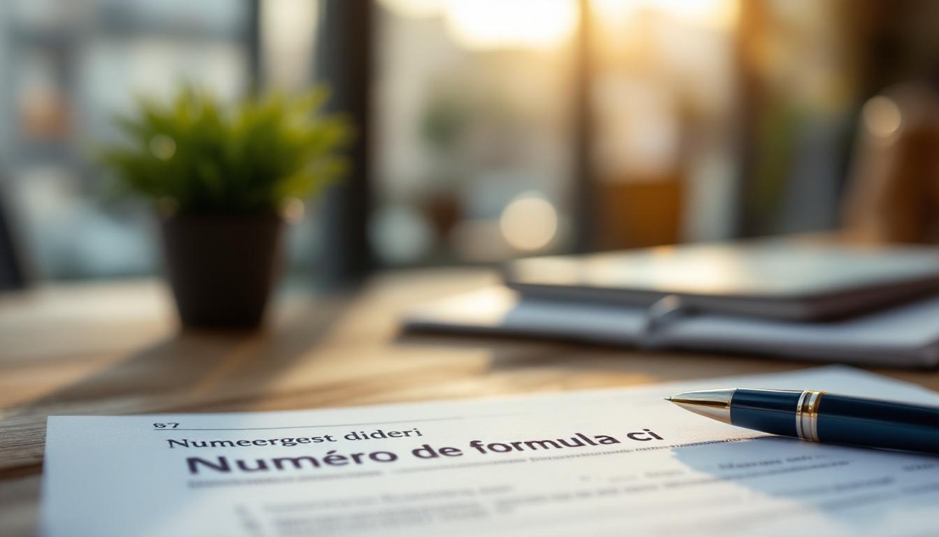 Demande de numero de formule ci auprès du cadastre