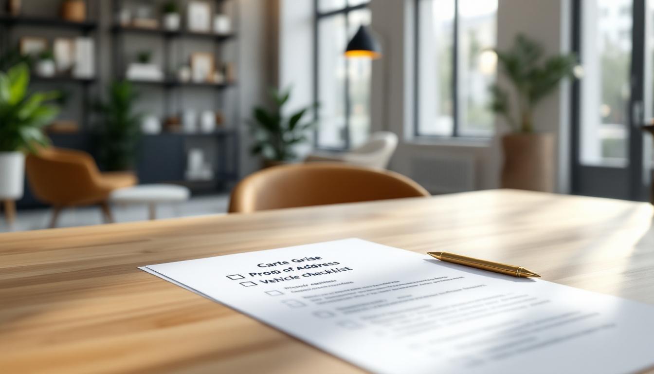 Documents pour carte grise : la checklist complète 2026