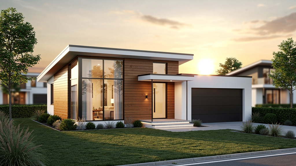 Plan de maison 100m2 avec garage : comparatif des styles