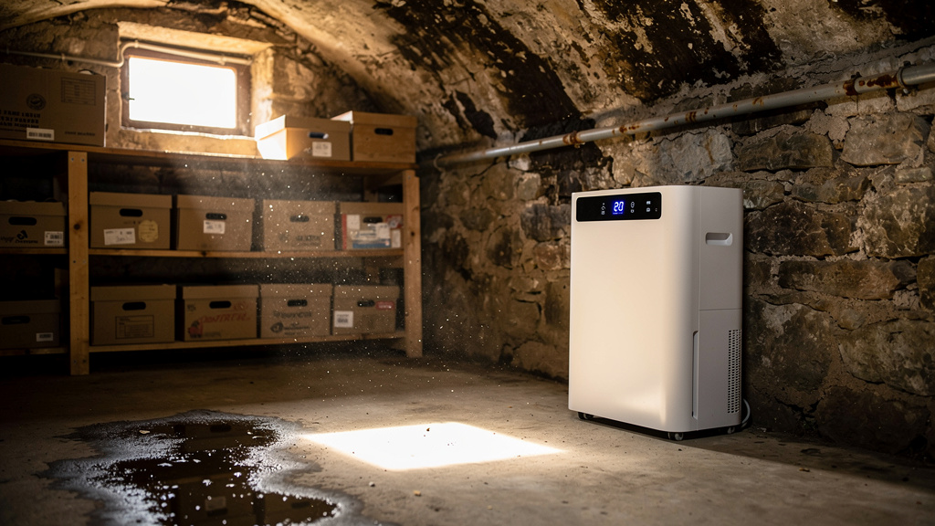 Comment installer un déshumidificateur dans une cave humide